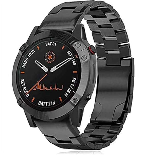 HWGO Quick Fit Lega di Titanio Cinturino In Acciaio Inox Per Garmin Fenix 7X 7/6 6X Pro 5X Plus Cinturino Cinturino MARQ/Enduro Bracciale Cintura